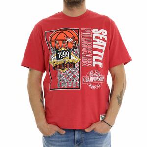 T-SHIRT  CON STAMPA ROSSO